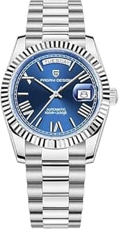Pagani Design 1752 Men's Automatic Watch, Date Watch Men's, Sapphire Glass, Japan Imported Movement, Self-Winding Movement Stainless Steel Watch, 100M Waterproof.