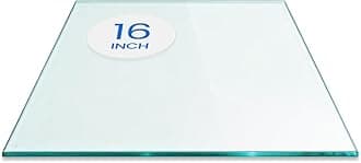 16 Inch Square Glass Table Top, 1/4 Inch Thick, Flat Polished Edge, Eased Corners, Tempered