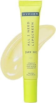 Hyphen All I Need Lipscreen with SPF 30 & 2% Kojic Acid - Moisturizing, Sun Protection | Hyphen | Smooth Lips, Tan Removal for Women and Men | Vegan, SLS & Paraben-Free - 10 gm