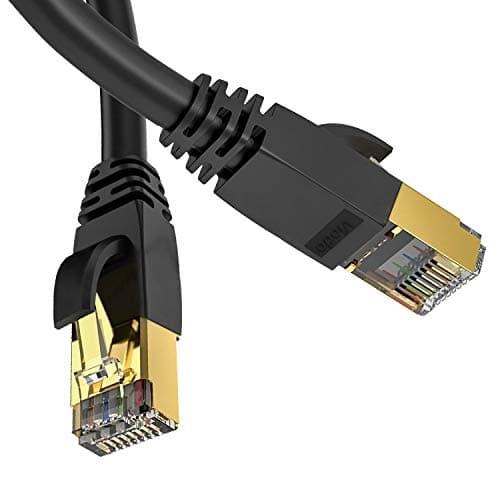 Viodo CAT8 Ethernet Cable 33ft,Professional Network Patch Cable 40Gbps 2000Mhz S/FTP LAN Wires, High Speed Internet Cable Cord with RJ45 Gold Plated Connector for Router,Modem,Gaming, Xbox (10m/33ft)