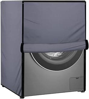 Star Weaves Waterproof Front Load Washing Machine Cover Suitable for Bosch 7.5 kg, 8 kg, 9 kg & 10 Kg (Grey)