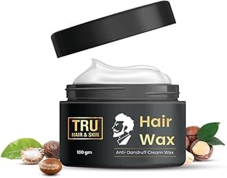 & SKIN Hair Wax Cream for Men 100g | 12-Hour Strong Hold + Anti-Dandruff | Enriched with Natural Argan Oil, Macadamia Nuts & Shea Butter | Moisturizes, Protect & Nourishes Hair | Matte Finish