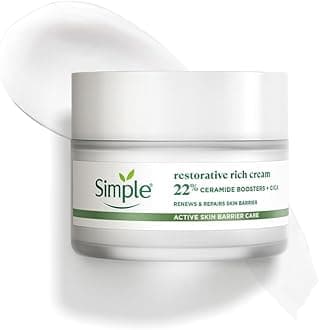 Simple Active Skin Barrier Care Restorative Rich Cream 40g | with 22% ceramide boosters & cica | renews and repairs the skin barrier