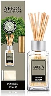 Home Luxury Perfume Reed Diffuser + 10 Rattan Reeds, Platinum Scent 85ml