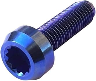 Compatible With 6Pcs Titanium BBS Split Rim Bolts M7*24 Mm 12 Point Hea D Screw Ti6Al4V Two-Piece Three Pieces Wheel Hub Ti Fastener(Blue,M7x24)