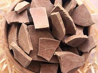 RED Edible Clay Chunks Natural for Eating, 8 oz (220 g)