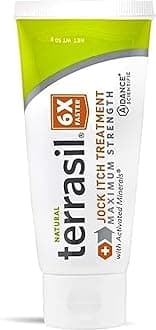 terrasil Jock Itch Antifungal Treatment Extra Strength -Clinically Proven Clotrimazole for Effective Jock Itch Treatment, All-Natural Soothing Care & Fast Relief of Jock Itch (50g)