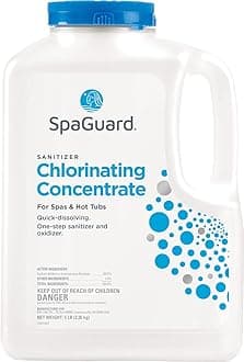 SpaGuard Spa Chlorinating Concentrate, 5 lb, Single, Advanced Spa Water Treatment for Hot Tubs and Spas, Quick Dissolving Oxidizer