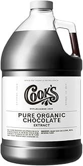 Cook's, Organic Chocolate Extract, for Beverages, Cakes, and Cookies, 128 Ounces (1 Gallon)