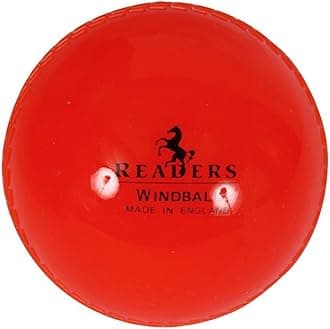 Readers Windball Cricket Ball, Orange - Senior & Junior
