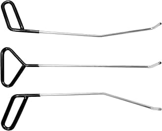 Paintless Dent Repair Tools 6 Pieces of Dent Removal Rods with Awl Head Paintless Dent Removal Kit Car Auto Body Dent Removal of Hail Dents and Door Ding (3pcs Rod 12 pcs Pen)