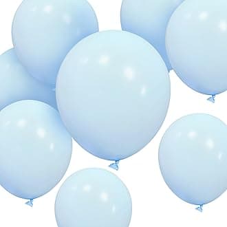 Pastel Blue Balloons 50 pack 12 inch Strong Thicken Latex Light Blue Balloons for Happy Birthday Baby Shower Events Decorations Accessories (Baby Blue Balloons 50 PCS 12 inch)