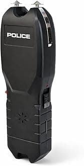 Stun Gun for Self Defense 2101 – High Voltage Rechargeable with LED Flashlight & Siren Alarm – Compact & Heavy Duty – Personal Security for Women & Men – Black