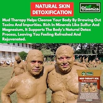 Bloomico Mud Therapy Sand for Mud Baths & Skin Wellness - 250 gm | Therapeutic Mud for Healing, Relaxation, Rejuvenation & Moisturizing - (250gm)