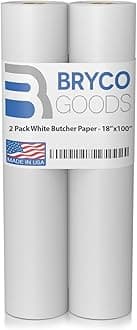 Bryco Goods White Butcher Paper Roll 18"x150' - Peach Butcher Paper for Smoking Meat, and Butcher Paper Smoker - USA Made Butcher's Paper - Pink Butcher Paper Roll for Smoking