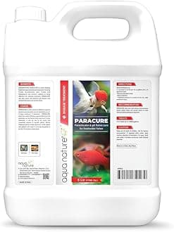 AquaNature® Paracure Parasite,Skin & Gill flukes Cure for Freshwater Aquarium Fishes (5Ltr)