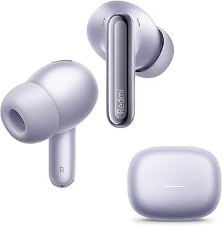 XIAOMI Redmi Buds 6 Pro – Wireless Bluetooth Headphone in-ear, Triple Drivers,Dimensional Audio,55dB ANC, 4KHz Wide Frequency, Hi-Res Sound, LDAC, Up to 9.5h+36h Battery Life, IP54 Lavender Purple