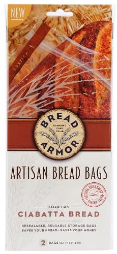 Bread Armor Ciabatta Bread Bags, 2-Pack