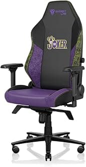 SecretlabTITAN Evo The Joker Gaming Chair - Reclining - Ergonomic & Heavy Duty Computer Chair with 4D Armrests - Magnetic Head Pillow & Lumbar Support - Up To 395 lbs - Black/Purple - Leatherette