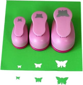 CADY Crafts Punch Set 8mm 15mm 25mm Paper Punches 3pcs/Set (Butterfly)