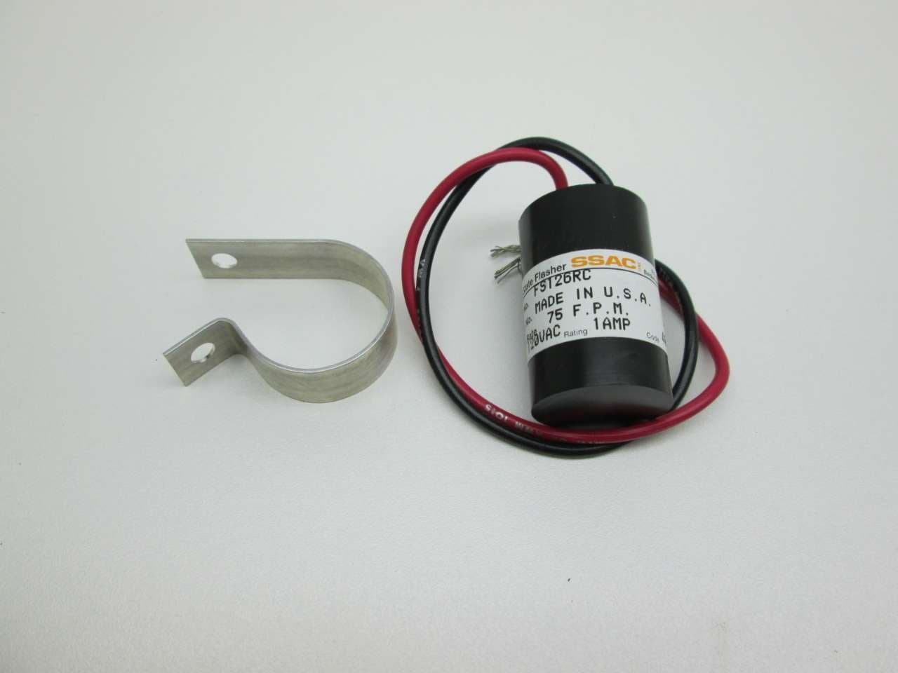 "SSAC SYMCOM INC FS126RC SOLID STATE AC LOW COST FLASHER: ENCAPSULATED CIRCUITRY, 120VAC, 75FPM, 1 AM"