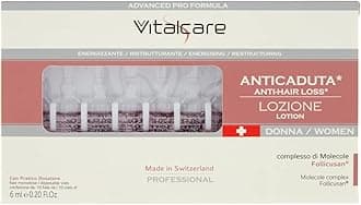 Vitalcare | Swiss - Women's Hair Loss Treatment, Energizing, Restructuring, with Follicusan Molecule Complex, 10 Women's Hair Loss Vials of 6 ml, with Practical Dispenser