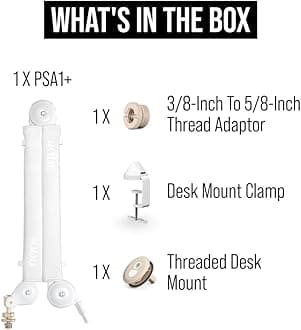 RØDE PSA1+ Professional Studio Arm with Spring Damping and Cable Management (White)