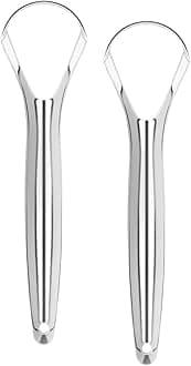 2 Pcs 'Handle' Shape Tongue Scraper
