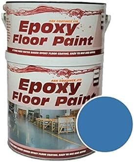 Epoxy Resin Floor Paint by Ask Coatings. for Garage, Industrial and Domestic. 2.5L (Blue)