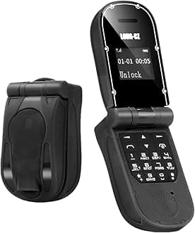 Plastic Flip Phone Smallest Mobile Phone J30, Mini Wireless Dialer, Bluetooth Tiny Headset Nest Model With Voice Changer Plastic Flip Mini Mobile Phone (black)