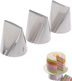 Crumb Coat Piping Tip,Cake Icer Tip Extra Large,Icing Tips Sets for Cake Decorating,3 Pcs