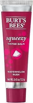 Burt's Bees 100% Natural Origin Squeezy Tinted Lip Balm, Watermelon Rush, 0.43 Ounce Squeeze Tube