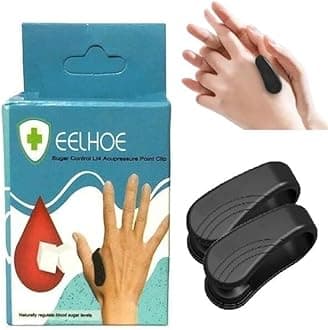 BYSMARTSTORE Sugar Control LI4 Acupressure Point Clip | Headache Relief Products Migraine &Tension Relief | Light Weight (Pack of 2)