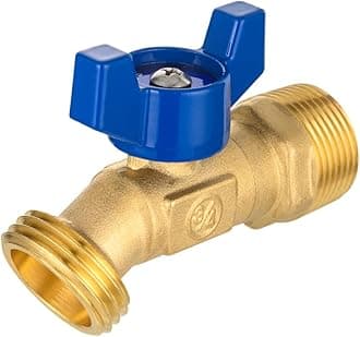EFIELD 1/4-Turn Outdoor Spigot, Sillcock Hose Bibb Valve 3/4" Male NPT Inlet ×3/4" Male GHT Threaded Garden Hose Outlet/Connector,(SILLCOCK048)