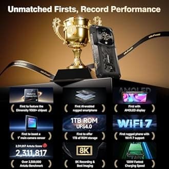 Ulefone Armor 28 Ultra 5G AI Rugged Phone, 32GB+1TB/2TB Expansion, Dimensity 9300+ 12-Core, 6.67" AMLOD Dual Screen, 64MP+50MP+50MP, 120W Charging, 50W Wireless Charging, 8K Video, Android 15