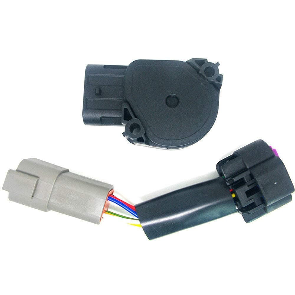 Throttle Position Sensor TPS Sensor w/Adapter Fits for 1998-2007 Dodge Ram 2500, 3500 Cummins 5.9L l6 DIESEL OHV Turbocharged Engine Replaces OEM# 53031575 TH420 10104