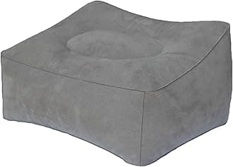 Inflatable Travel Pillow, Inflatable Travel Foot Rest Pillow, Leg Rest Pillow for Cars, Home, Office, Trains, Airplane, Grey