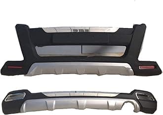 Front and Rear Bumpers, Compatible for Fortuner Front and Rear Bumper Cover 2012-2015 SUV Automotive Parts (Color : Front Rear Bumper)
