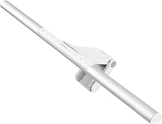 BenQ ScreenBar Pro LED Monitor Light Bar (Silver)- Ultrawide Lighting, Motion Sensor, Adjustable Brightness/Color Temperature, Eye-Care USB-C Monitor Lamp, No Glare, Curved Monitors, Monitor accessory