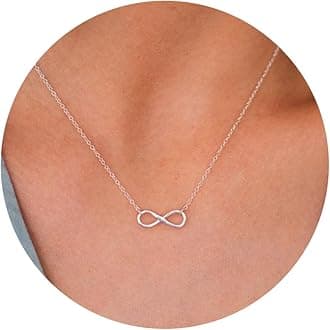 Gold Necklace for Women-14k Gold Plated Infinity Necklace Star Of David Necklace Evil Eye Cross Pendants Heart Dainty Gold Necklace For Women