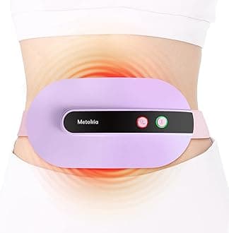 voligo Portable Cordless Heating Pad, Electric Waist Belt Device, Heating Pad for Back Pain with 3 Modes, Portable Electric Fast Heating Belly Wrap Belt for Women and Girl(Purple)