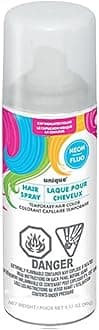 White Neon Temporary Hair Spray (4.5 fl oz) 1-Piece - Hair Color for Fun & Stylish Looks
