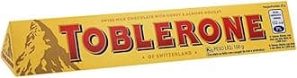 Swiss Milk Chocolate Bar Iconic Honey & Almond Nougat Chocolate in Triangle Shape, 100 grams