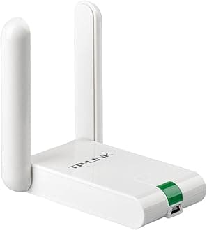 TP-Link USB WiFi Dongle 300Mbps High Gain Wireless Network Wi-Fi Adapter for PC Desktop and Laptops. Supports Win10/8.1/8/7/XP, Linux 2.6.24-4.9.60, Mac OS 10.9-10.15 (TL-WN822N)