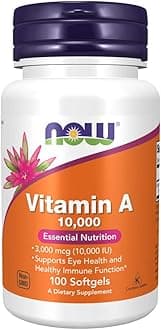 NOW FoodsVitamin A, 10,000 IU, 100 Softgels