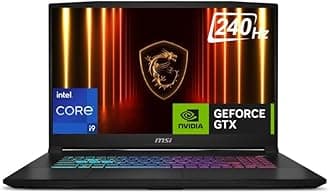 MSI Katana 17, Intel 14th Gen. i9-14900HX, 44cm QHD 240Hz Gaming Laptop (16GB/1TB NVMe SSD/Windows 11 Home/NVIDIA GeForce RTX 5070, GDDR7 8GB/Black/2.7Kg) B14WGK-085IN