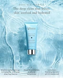 Premier Dead Sea Facial Cleanser/Face Wash - with essential oils & Dead Sea minerals