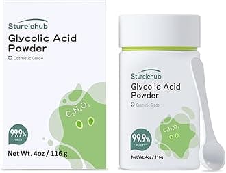Glycolic Acid Powder, 4OZ / 116g, 99.9% Purity, Cosmetic Grade, DIY Glycolic Acid Mask, Make Your Own Glycolic Acid Lotion and Serum, Glycolic Acid Powder For Homemade Cosmetics