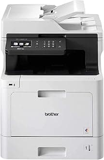 Brother wireless all in one laser printer, mfc-l8690cdw, full color print with advanced duplex & mobile printing, gigabit ethernet, high yield ink toner