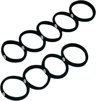 GIMME Bands Any Fit Hair Ties | No Break Microfiber Hair Elastics | A Firm Yet Gentle All Day Hold with No Snagging, Dents, or Breakage | Black Onyx